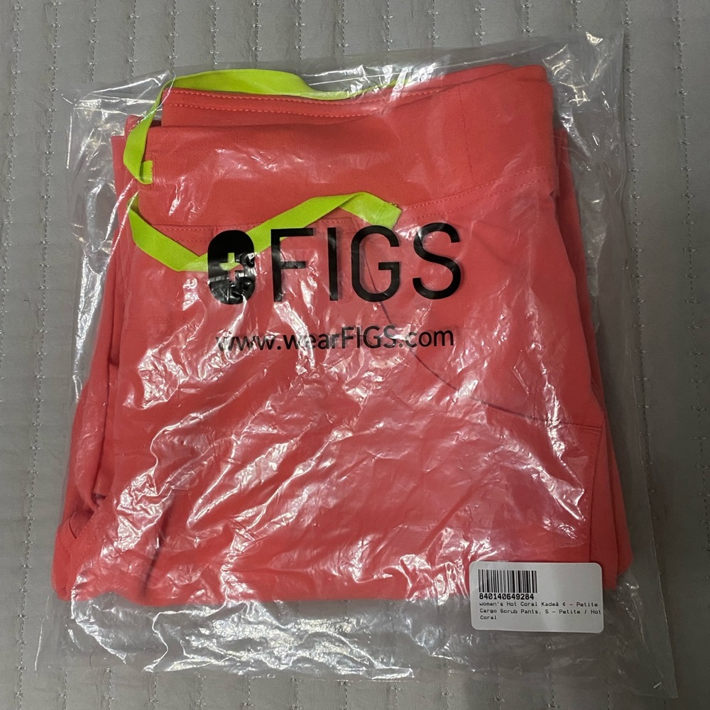 Hot coral kade cargo figs pants